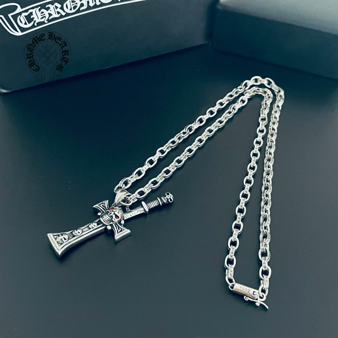 【CHROME HEARTS】ネックレス、新しいネックレス万能シンプルファッションオーナメント-BRAND OFF