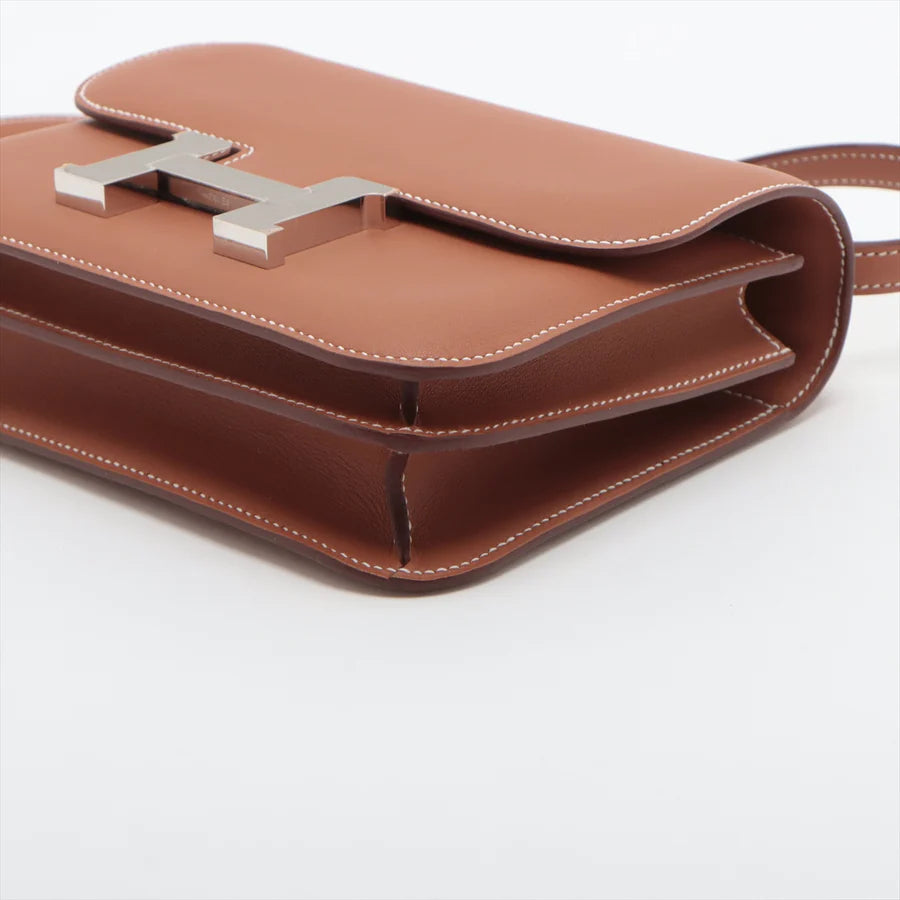 HERMES エルメス コンスタンス3 ミニ18 ミロワール ヴォースイフト ゴールド ゴールド金具-BRAND OFF