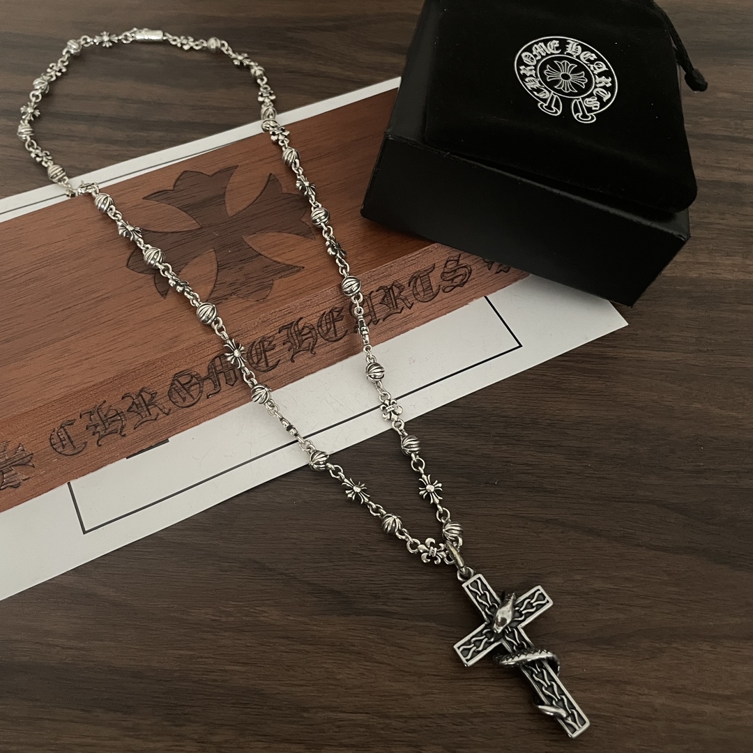 【Chrome Hearts】ネックレス、新しいネックレス万能シンプルファッションオーナメント-BRAND OFF