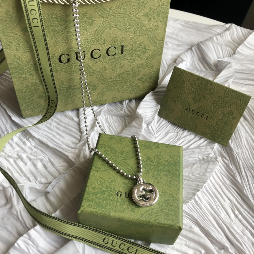 GUCCI インターロッキングG ネックレス-BRAND OFF