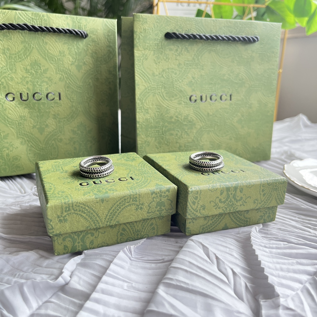 GUCCI（グッチ）Garden シルバーリング-BRAND OFF