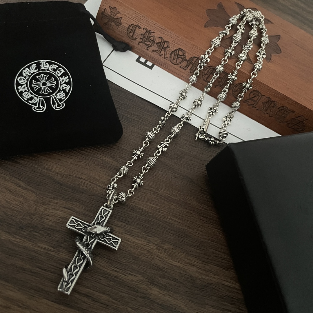 【Chrome Hearts】ネックレス、新しいネックレス万能シンプルファッションオーナメント-BRAND OFF