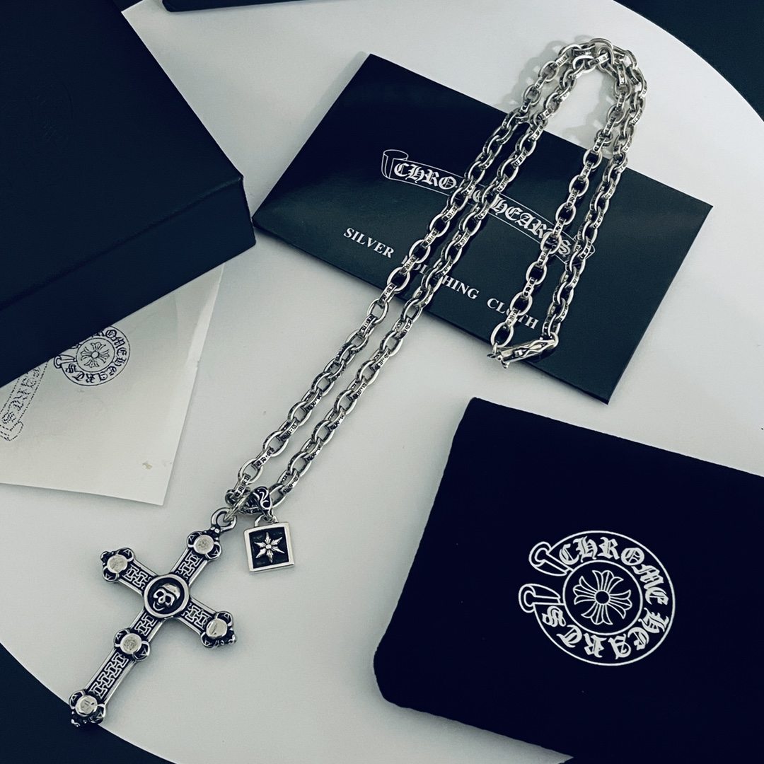 【CHROME HEARTS】クロムハーツ、新しいネックレス万能シンプルファッションオーナメント-BRAND OFF
