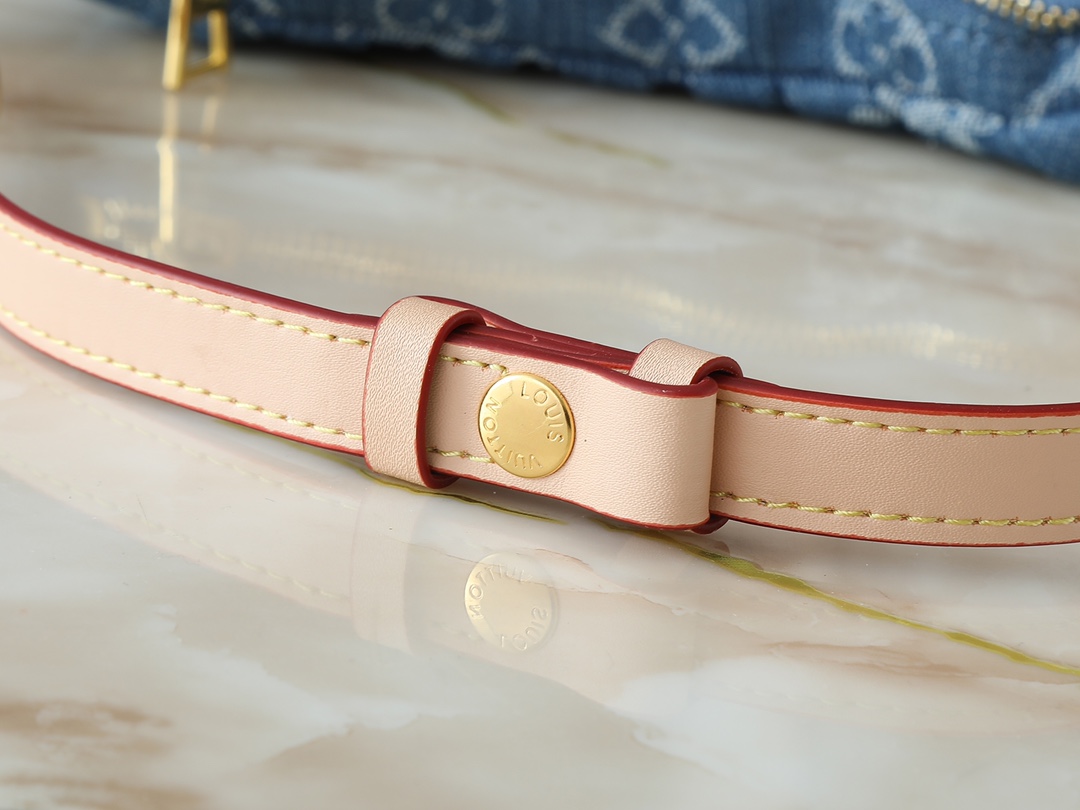 LOUIS VUITTON ルイヴィトン M13571 Pochette Valley デニムバッグ-BRAND OFF