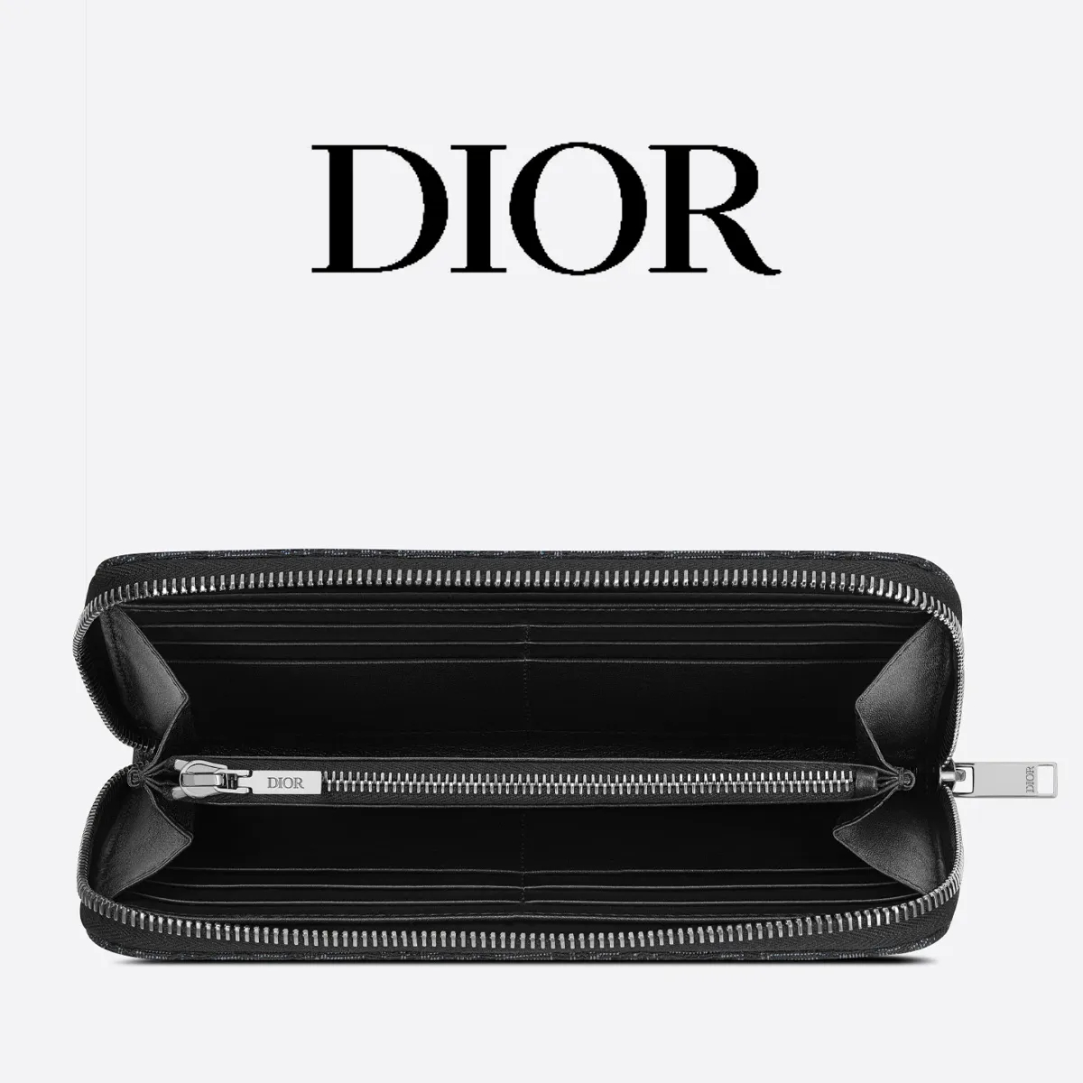 DIOR*オブリークジャガード ロングウォレット*モノグラム財布-BRAND OFF