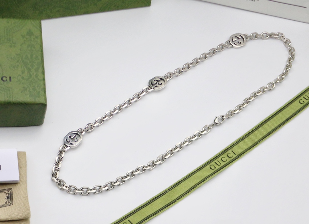 GUCCI インターロッキングG ネックレス-BRAND OFF