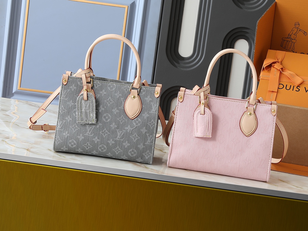 LOUIS VUITTON ルイヴィトン OnTheGo デニムバッグ-BRAND OFF