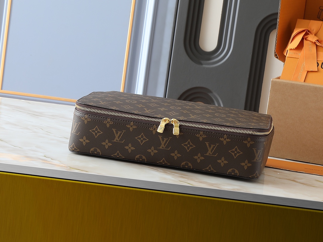 LOUIS VUITTON ルイヴィトン M43690 収納ボックス 化粧ポーチ-BRAND OFF