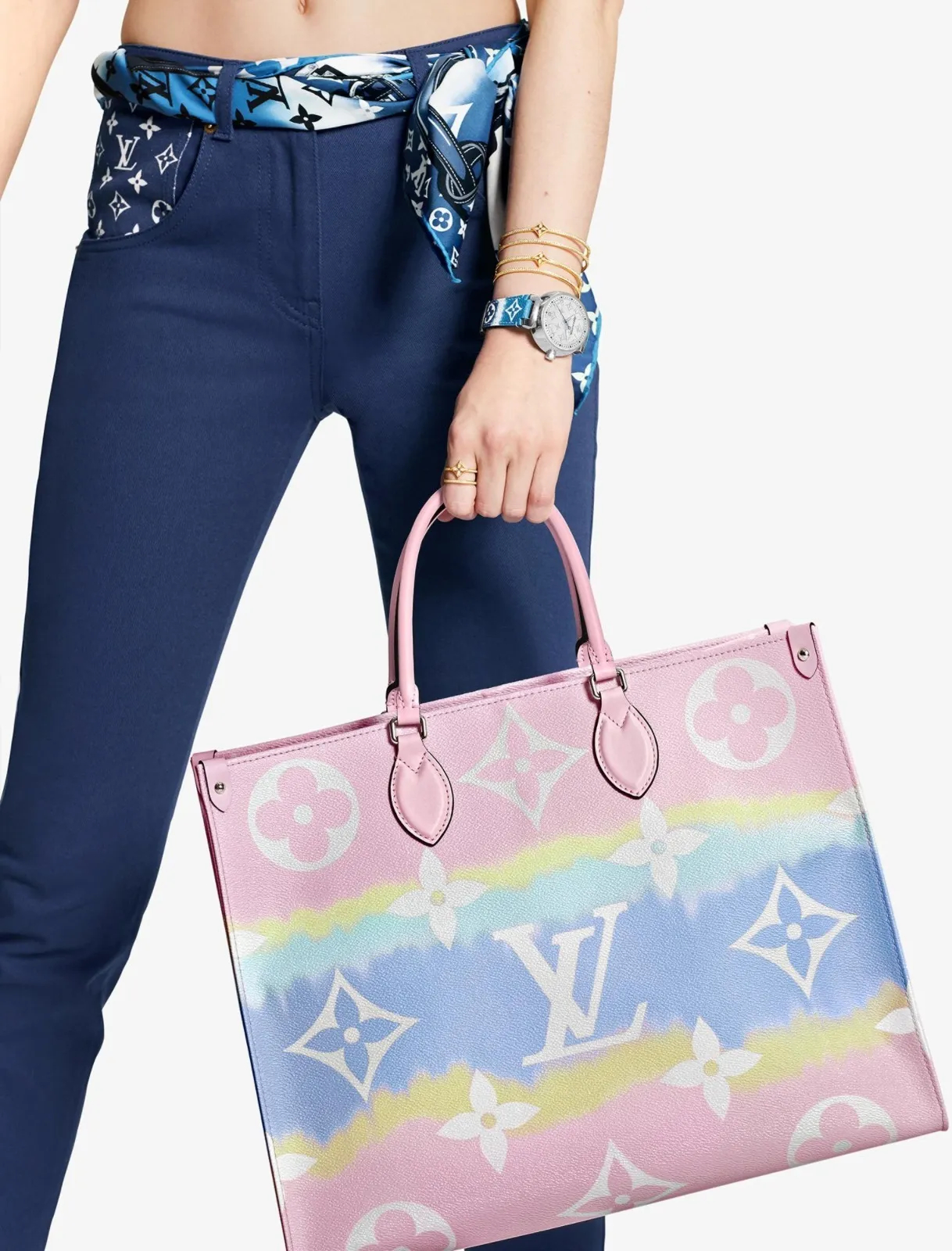 完売必須♯タイダイ【VUITTON】新!トートバッグ☆ONTHEGO GM M45120 M45119 M45121-BRAND OFF