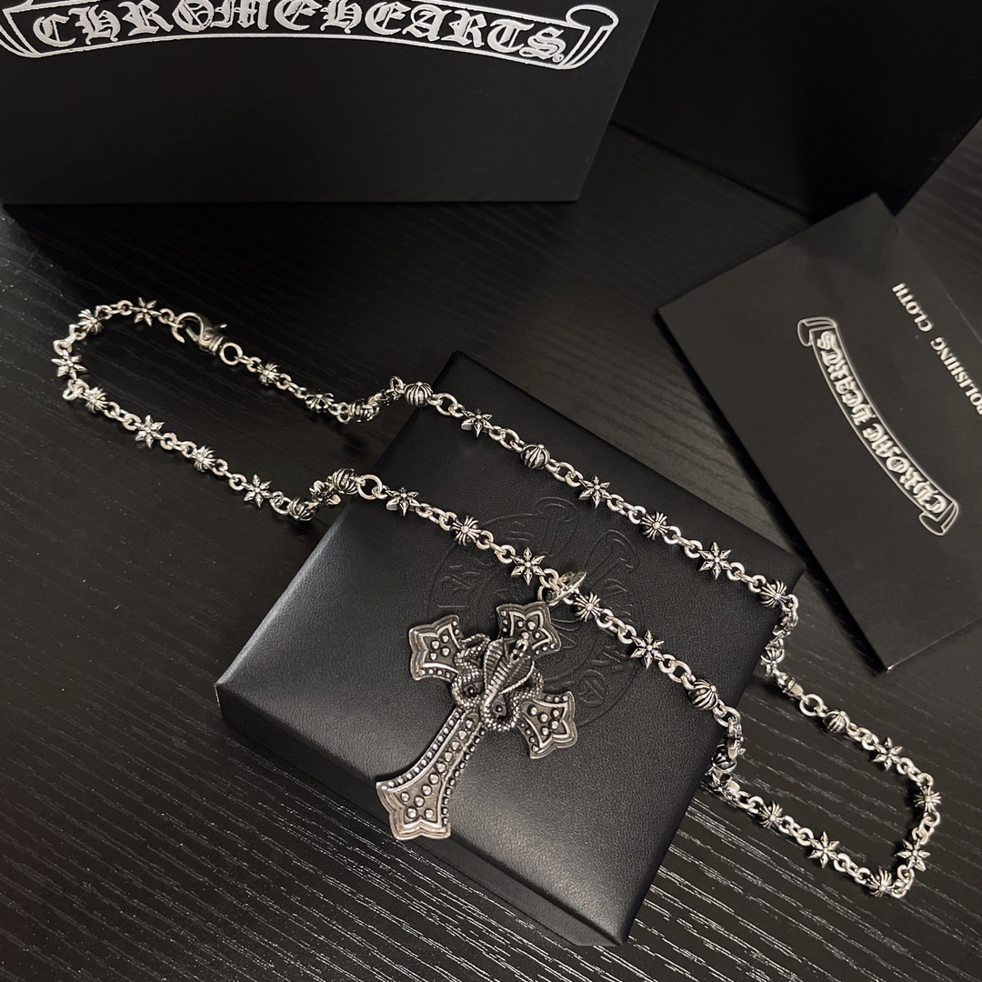 【Chrome Hearts】ネックレス、新しいネックレス万能シンプルファッションオーナメント-BRAND OFF