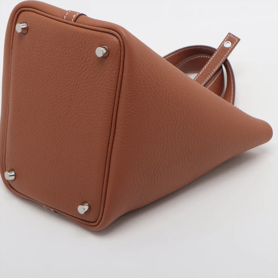 HERMES エルメス ピコタンロックPM トリヨンクレマンス ゴールド シルバー金具-BRAND OFF