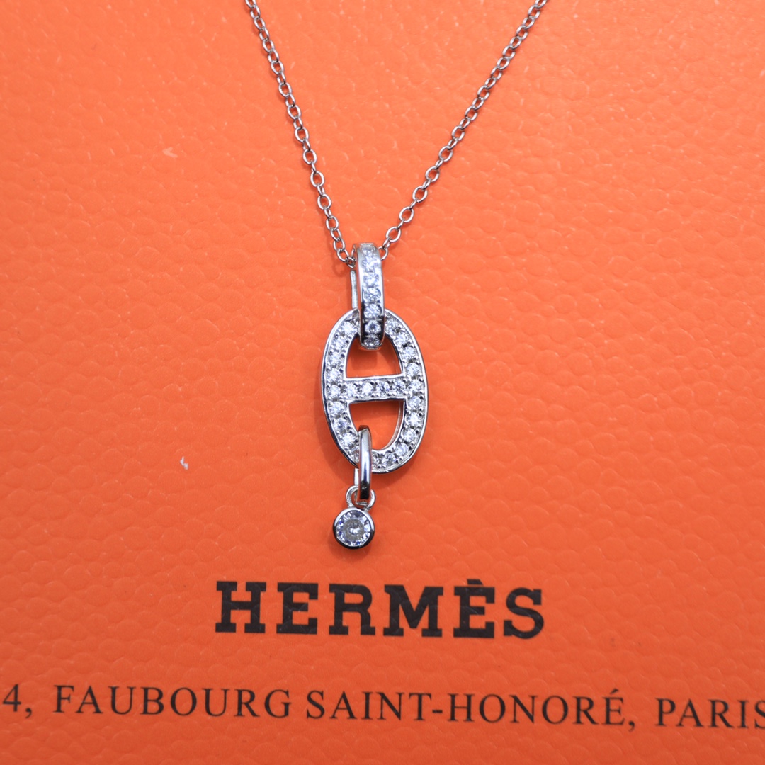 【2026】【HERMES 】ネックレス、新しいネックレス万能シンプルファッションオーナメント-BRAND OFF
