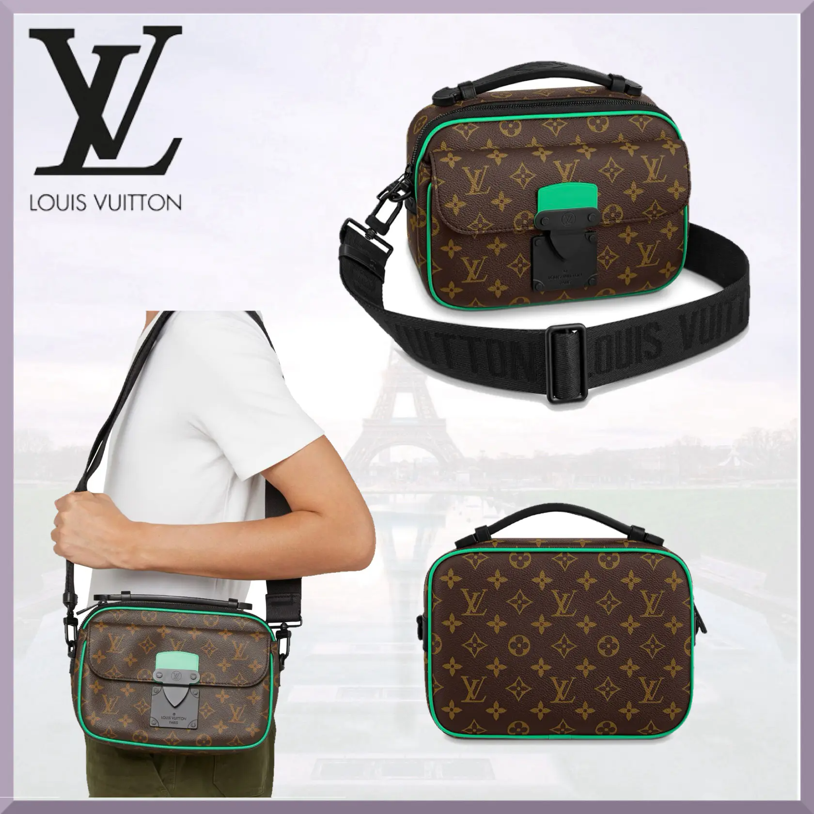 【LOUIS VUITTON】Sロック・メッセンジャー M46246-BRAND OFF