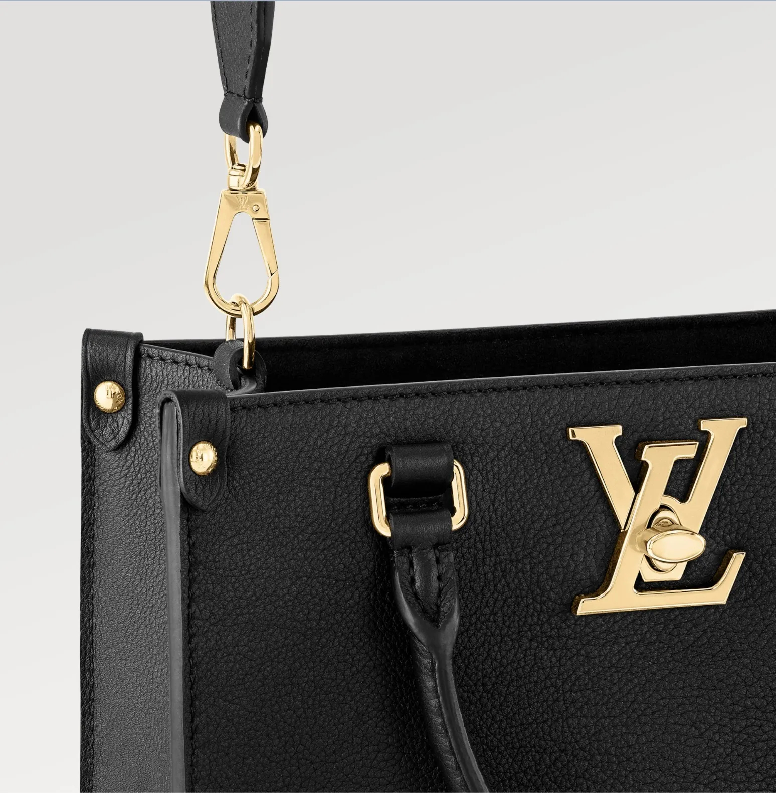 LV レザー スクエア トート ロック＆ゴー ブラック ホワイト M22311 M23637-BRAND OFF