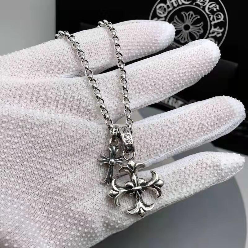 Chrome Hearts クロムハーツ クロスネックレス 55cm-BRAND OFF