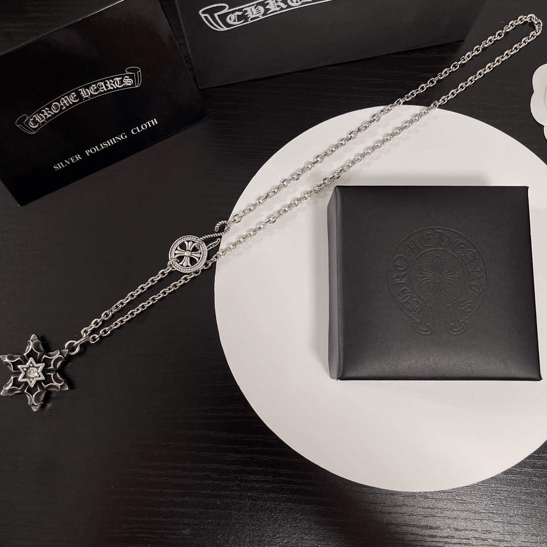 【CHROME HEARTS】ネックレス、新しいネックレス万能シンプルファッションオーナメント-BRAND OFF