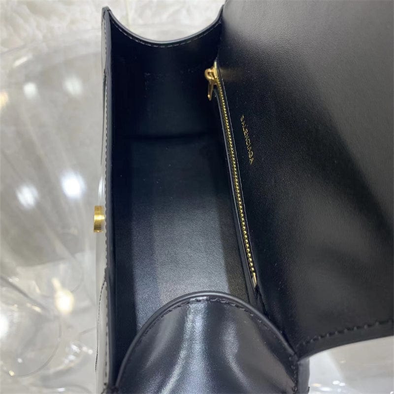 BALENCIAGA ブラック アワーグラス ハンドバッグ-BRAND OFF