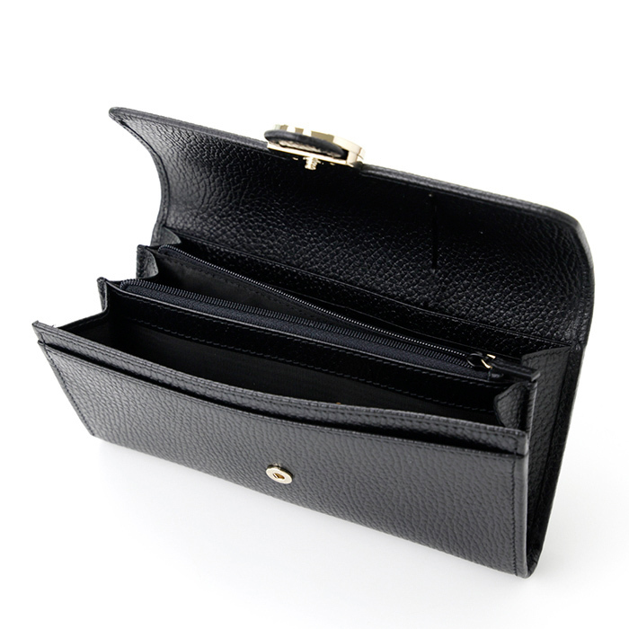 GUCCI シマレザー 長財布 ブラック 615524 ギフトに-BRAND OFF