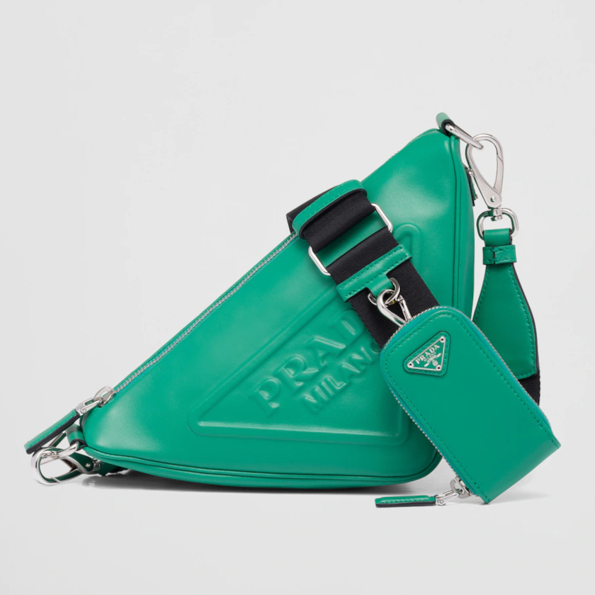 累積売上第１位☆新作☆ プラダ PRADA トライアングル レザーショルダーバッグ-BRAND OFF