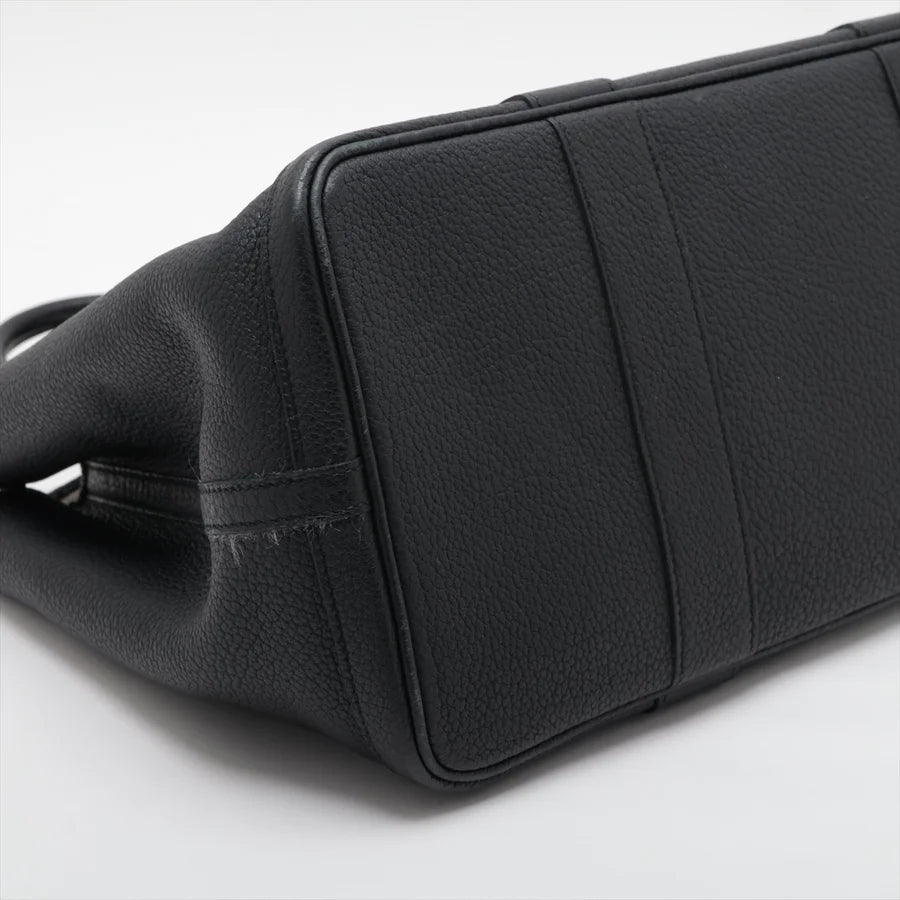 HERMES エルメス ガーデンパーティPM ネゴンダ ブラック シルバー金具-BRAND OFF