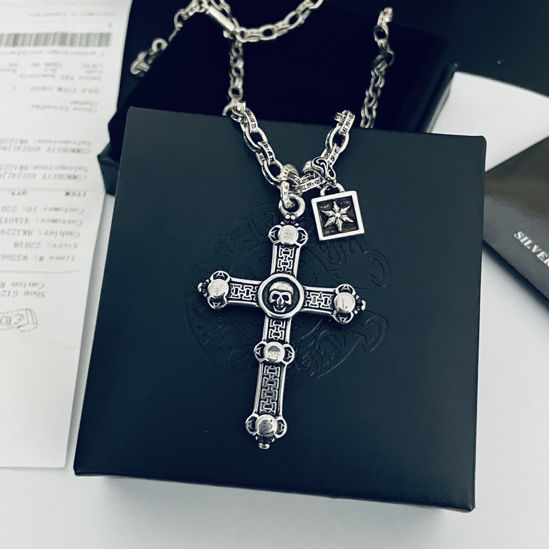 【CHROME HEARTS】クロムハーツ、新しいネックレス万能シンプルファッションオーナメント-BRAND OFF