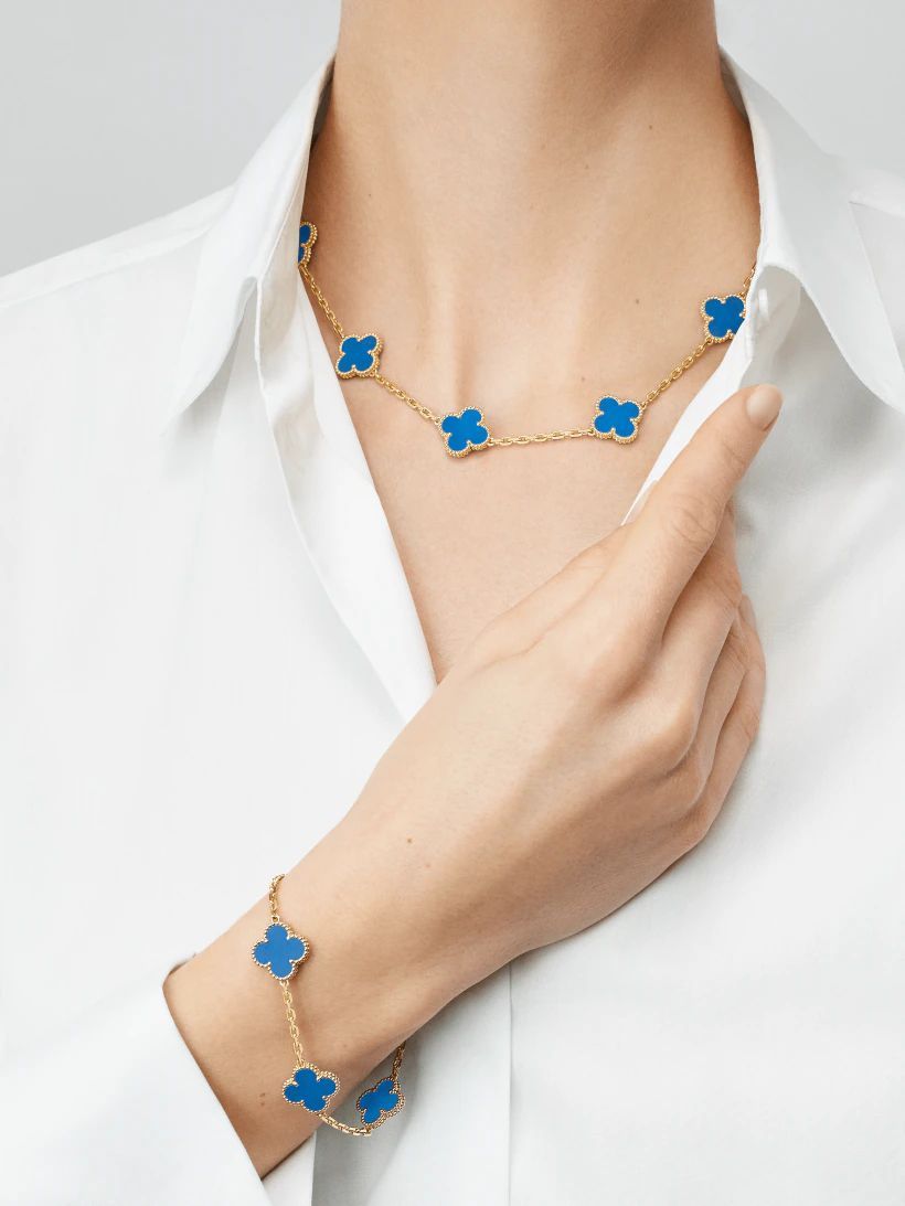 【Vancleef & Arpels】 ヴィンテージ アルハンブラ ブレスレット、5モチーフ-BRAND OFF