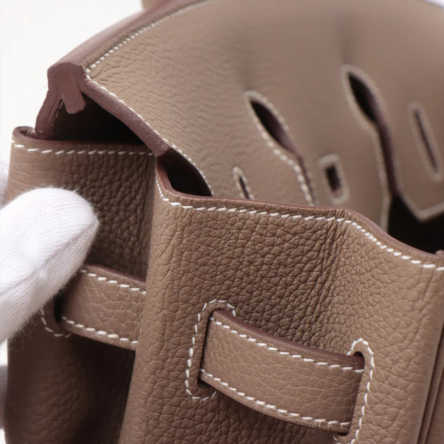 HERMES エルメス バーキン35 トゴ エトゥープ シルバー金具-BRAND OFF