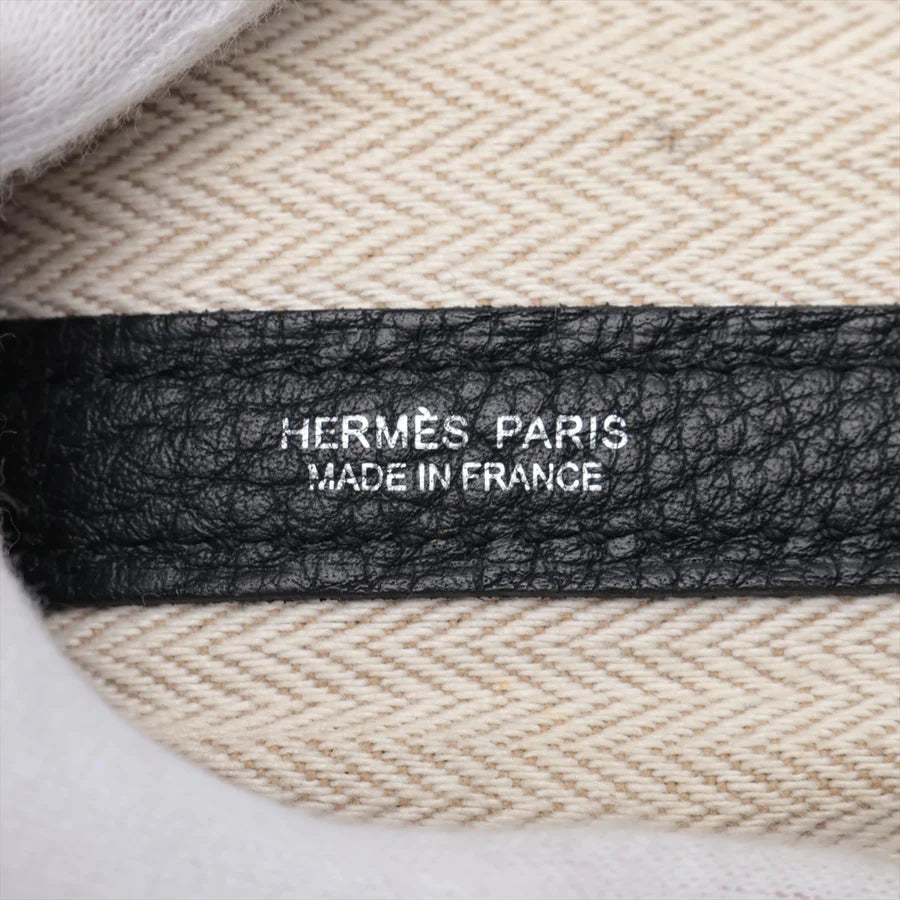 HERMES エルメス ガーデンパーティPM ネゴンダ ブラック シルバー金具-BRAND OFF