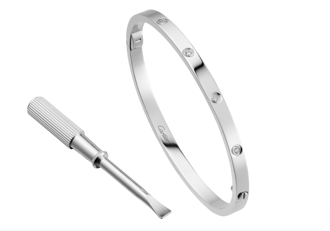 【Cartier】カルティエ LOVE BRACELET, SMALL MODEL, 10 DIAMONDS ブレスレット、SM、ダイヤモンド10個-BRAND OFF