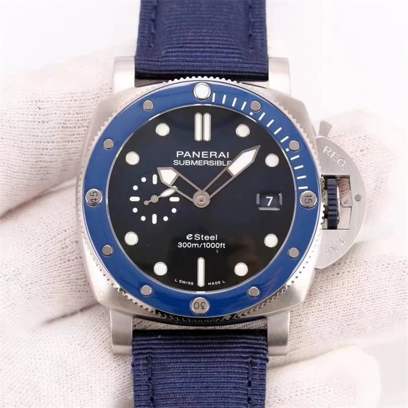 パネライ サブマーシブル クアランタクアトロ ESteel ブルー プロフォンド PAM01289-BRAND OFF