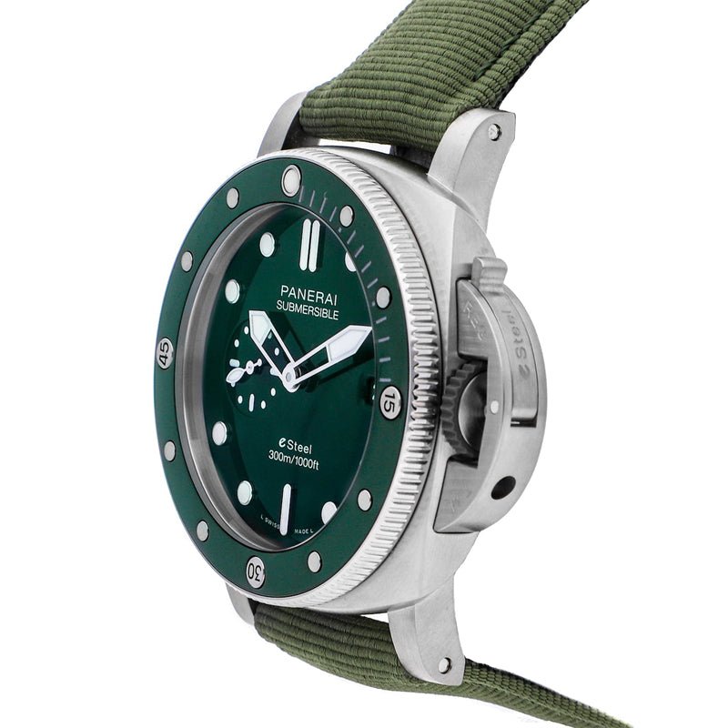 パネライ サブマーシブル クアランタクアトロ ESteel Verde Smerado ブティック限定1200本 PAM01287-BRAND OFF