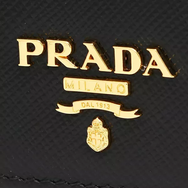 プラダ 二つ折り財布 サフィアーノ ミニ財布 レディース PRADA 1MV204 QWA 2DKY SAFFIANO METAL ORO-BRAND OFF
