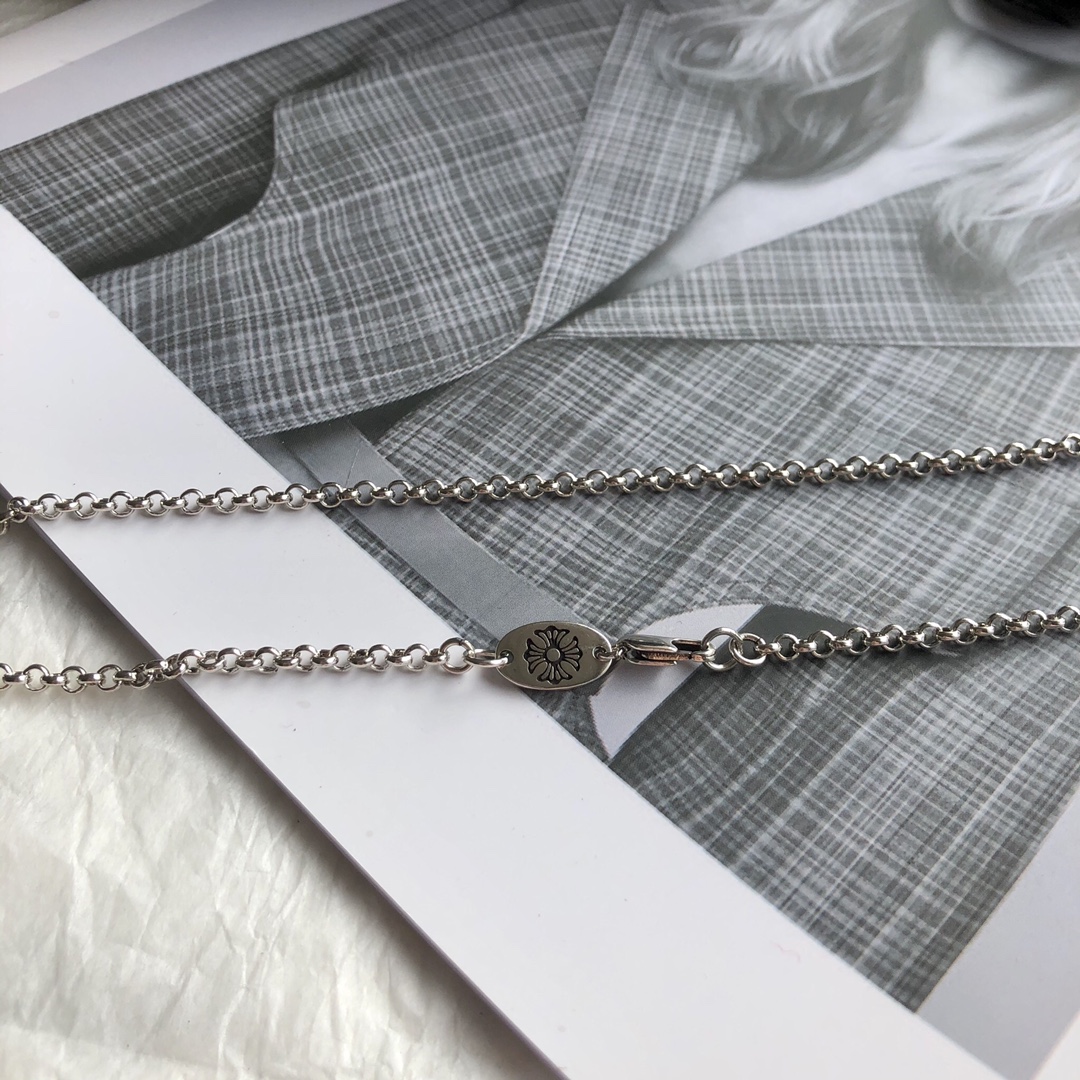 Chrome Hearts クロムハーツ バッジクロスネックレス 65cm-BRAND OFF