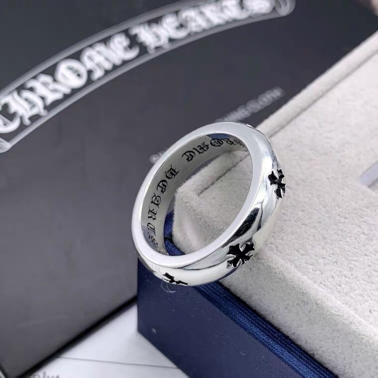 【Chrome Hearts】  男性と女性のためのクロエハートファッションパーソナリティリング-BRAND OFF