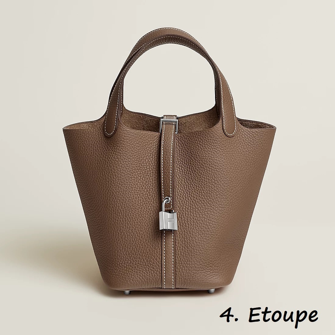 HERMES エルメス ピコタン PM ブラック トリヨン 18*18*13CM-BRAND OFF