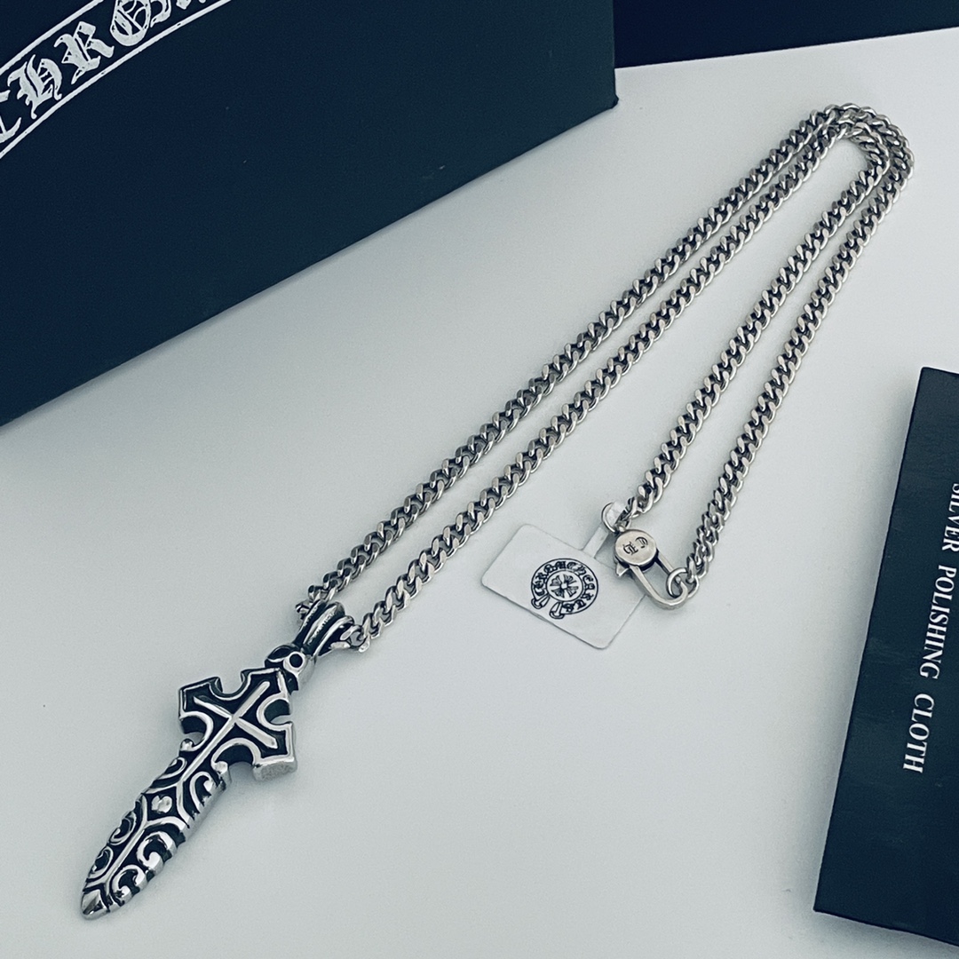 【CHROME HEARTS】クロムハーツ、新しいネックレス万能シンプルファッションオーナメント-BRAND OFF
