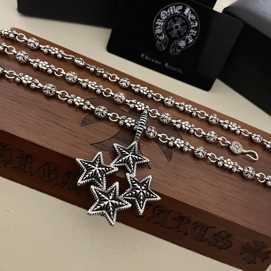 【Chrome Hearts】ネックレス、新しいネックレス万能シンプルファッションオーナメント-BRAND OFF