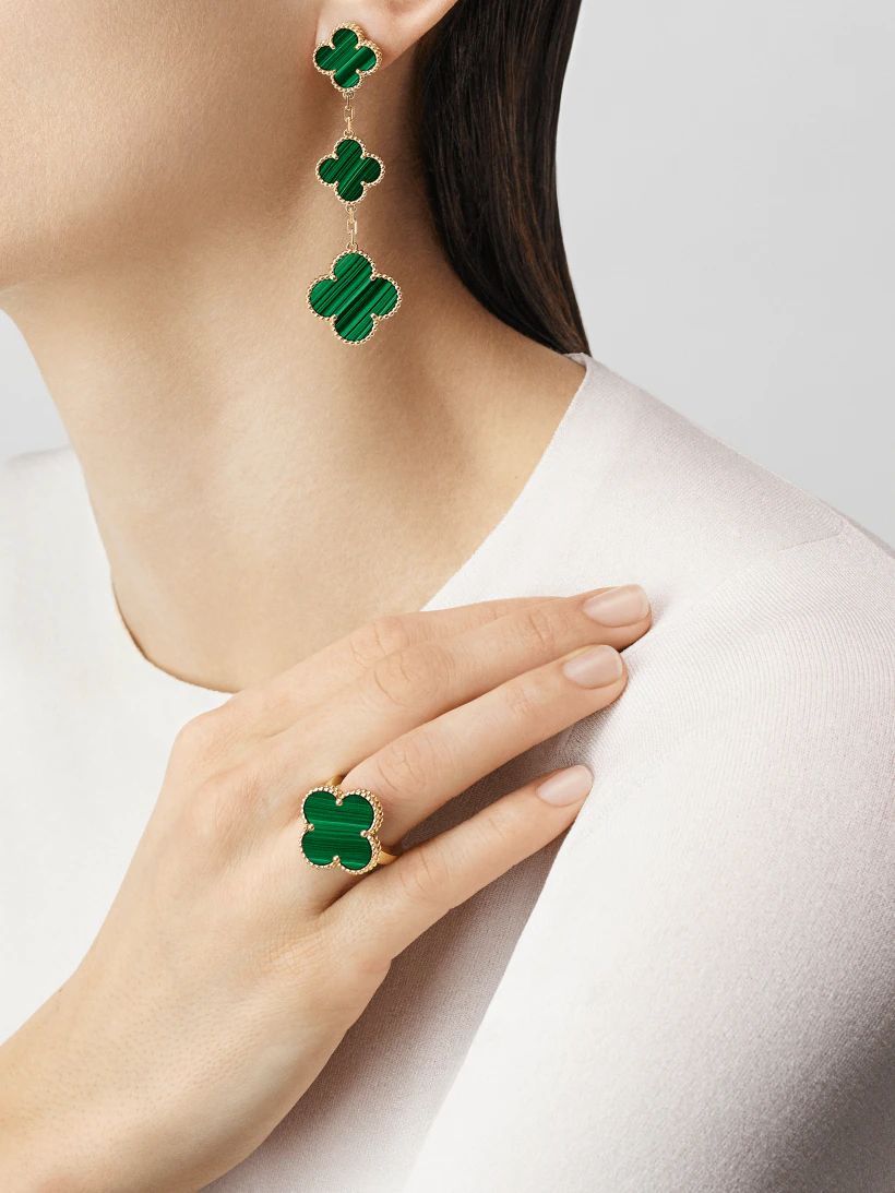 【Vancleef & Arpels】 マジック アルハンブラ イヤリング、3モチーフ-BRAND OFF