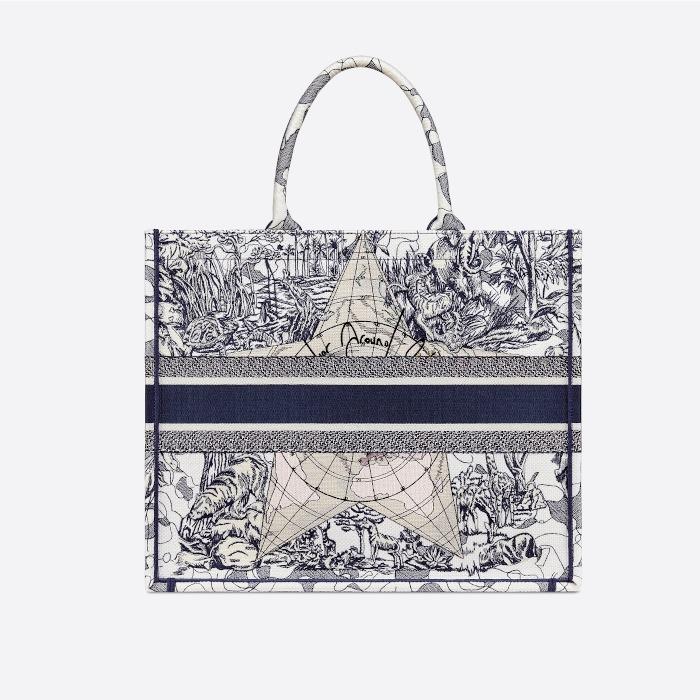 【DIOR】セレブ芸能人御用達  BOOK TOTE DIOR AROUND THE WORLD-BRAND OFF