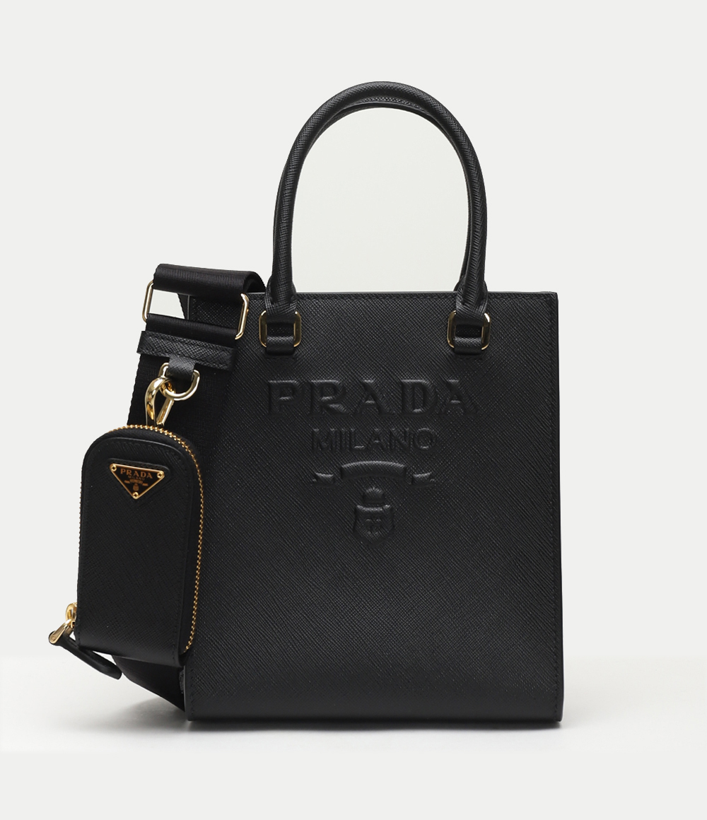 ☆PRADA スモール サフィアーノレザー ハンドバッグ-BRAND OFF
