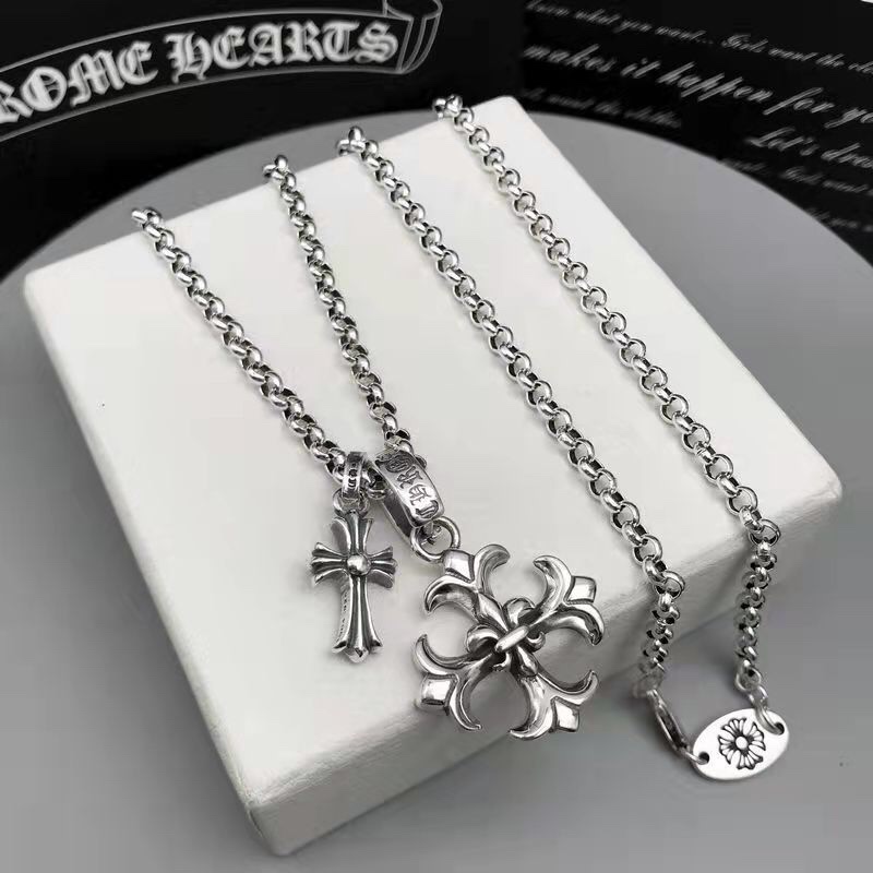 Chrome Hearts クロムハーツ クロスネックレス 55cm-BRAND OFF