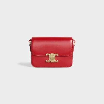 CELINE★トリオンフ クロスボディバッグ ティーン シャイニー-BRAND OFF