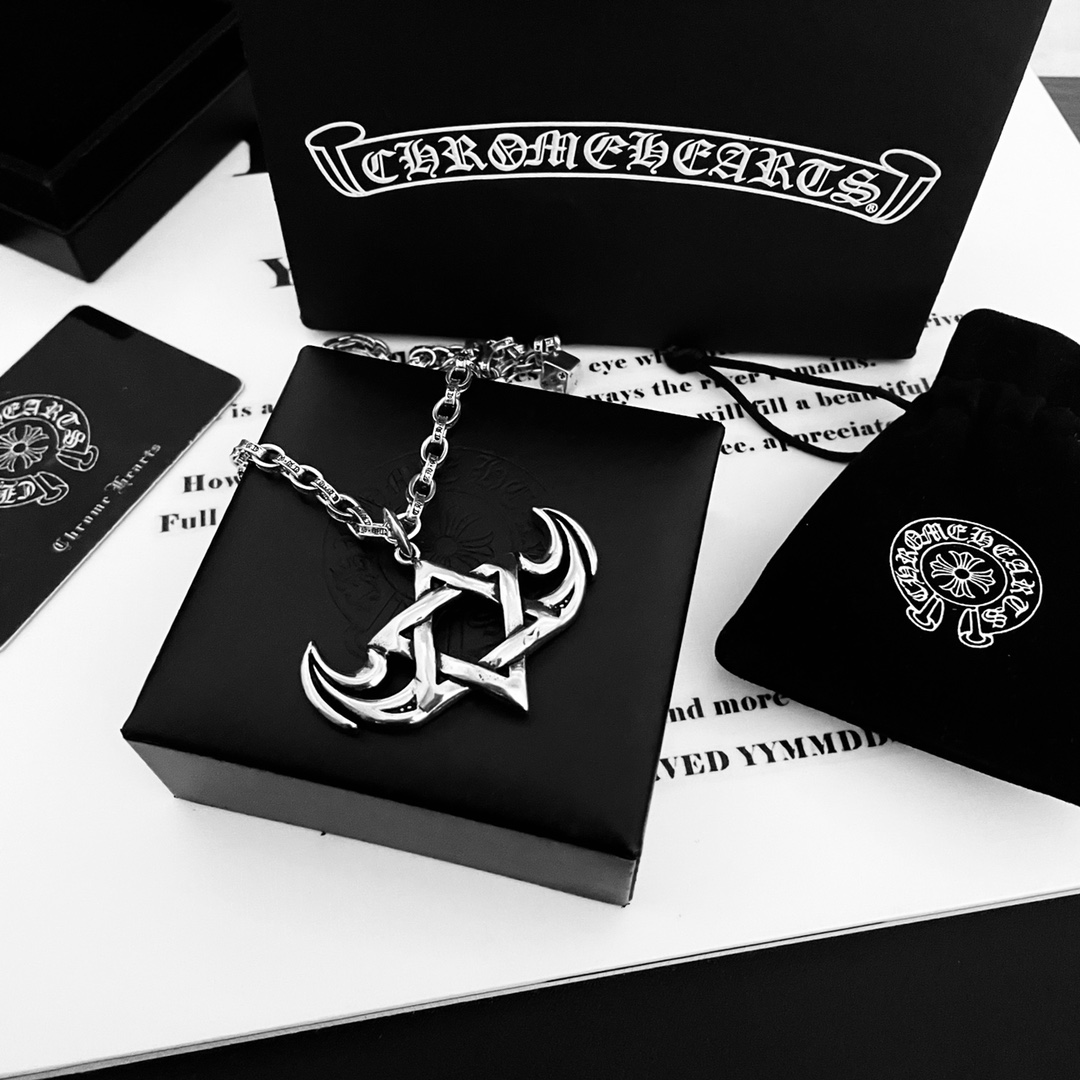 【CHROME HEARTS 】ネックレス、新しいネックレス万能シンプルファッションオーナメント-BRAND OFF
