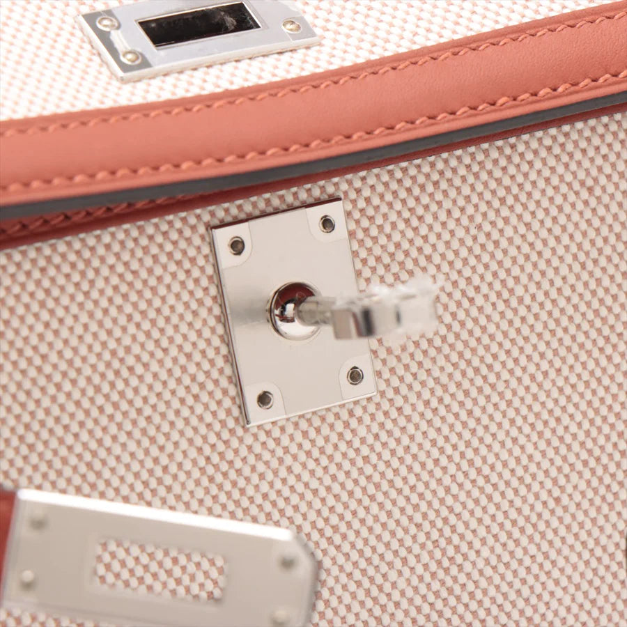 HERMES エルメス ケリーヴェルソ25 トワルアッシュ×ヴォースイフト キュイーブル-BRAND OFF