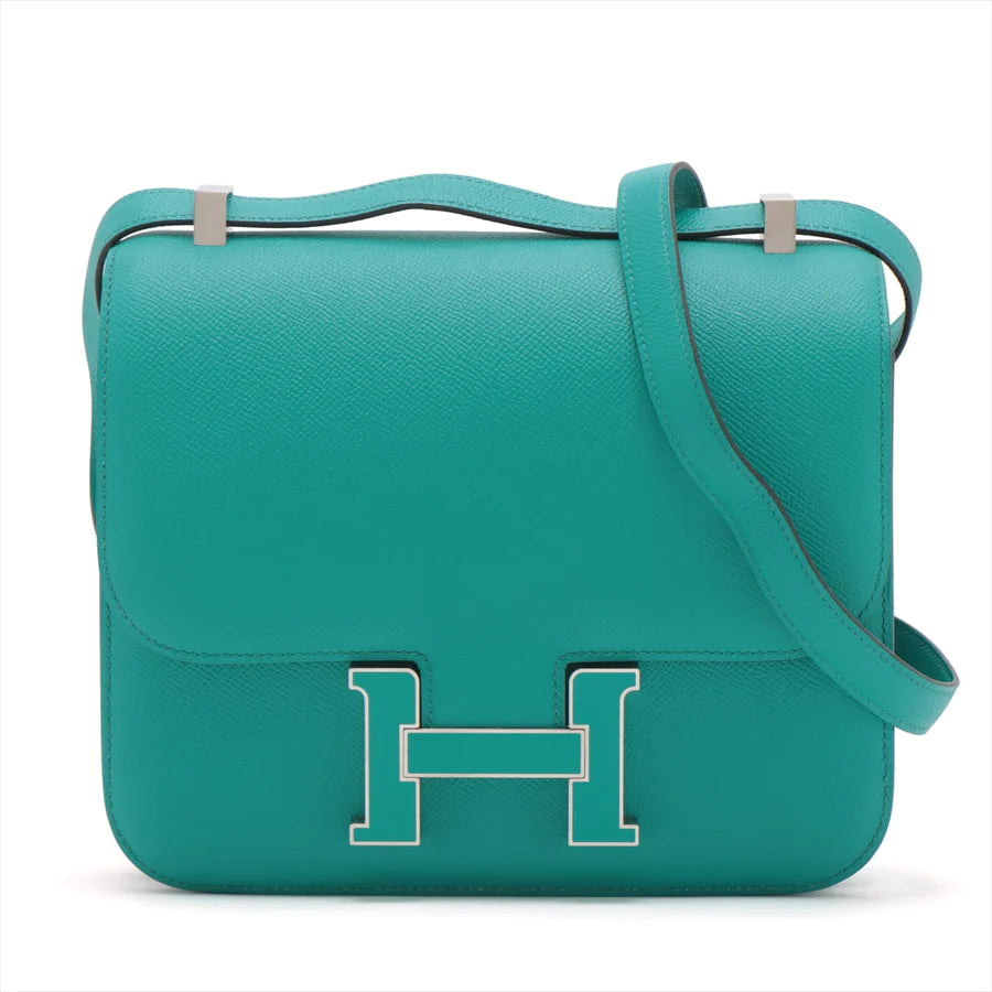 HERMES エルメス コンスタンス3 24 ヴェルソ ヴォーエプソン ミント シルバー金具-BRAND OFF