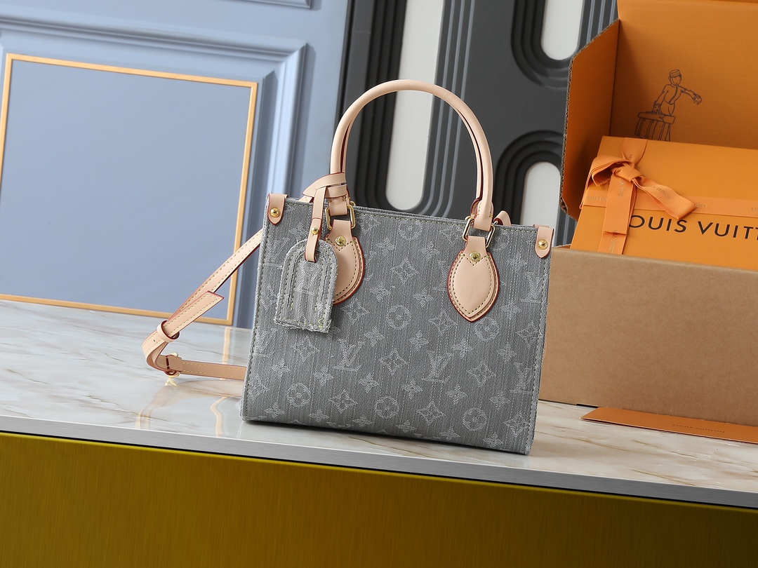 LOUIS VUITTON ルイヴィトン OnTheGo デニムバッグ-BRAND OFF
