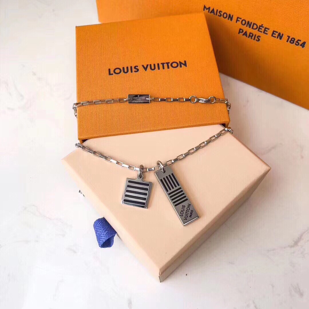 【2026】LOUIS VUITTON（ルイヴィトン）DAMIER BLACK ネックレス M62490-BRAND OFF