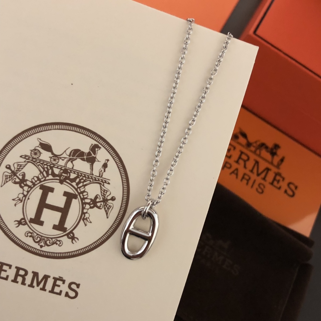 【2026】【HERMES 】ネックレス、新しいネックレス万能シンプルファッションオーナメント-BRAND OFF