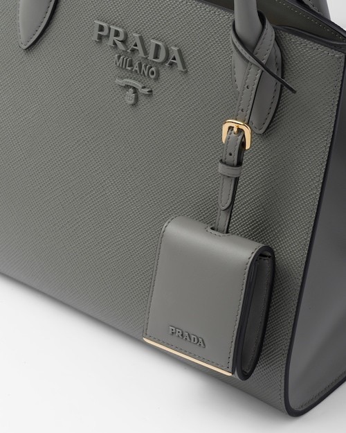 ★PRADA直営店★モノクローム スモール サフィアーノ バッグ-BRAND OFF