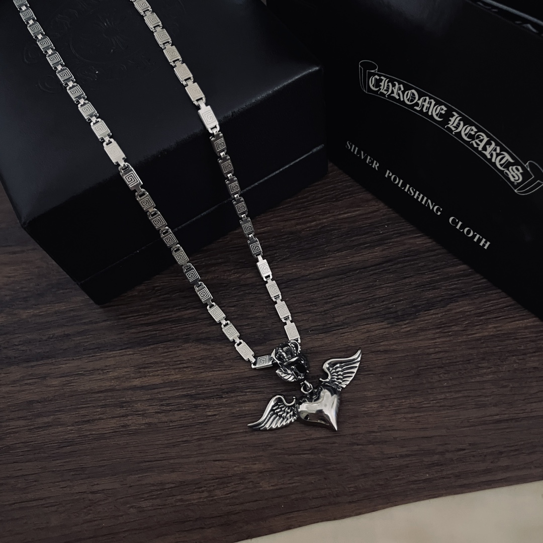 【2026】【CHROME HEARTS 】ネックレス、新しいネックレス万能シンプルファッションオーナメント-BRAND OFF